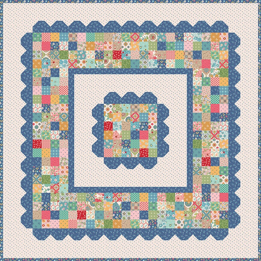 Mercantile Remembrance Espresso Yardage C14394-Expresso by Lori Holt of Bee in my Bonnet for Riley Blake Designs Sold in 1/2 yard increments