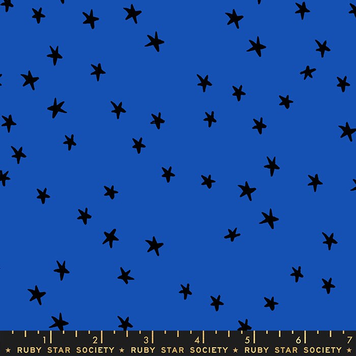Starry Blue Ribbon by Alexia Abegg RS4109-44 for Ruby Star Society Sold in 1/2 yard increments
