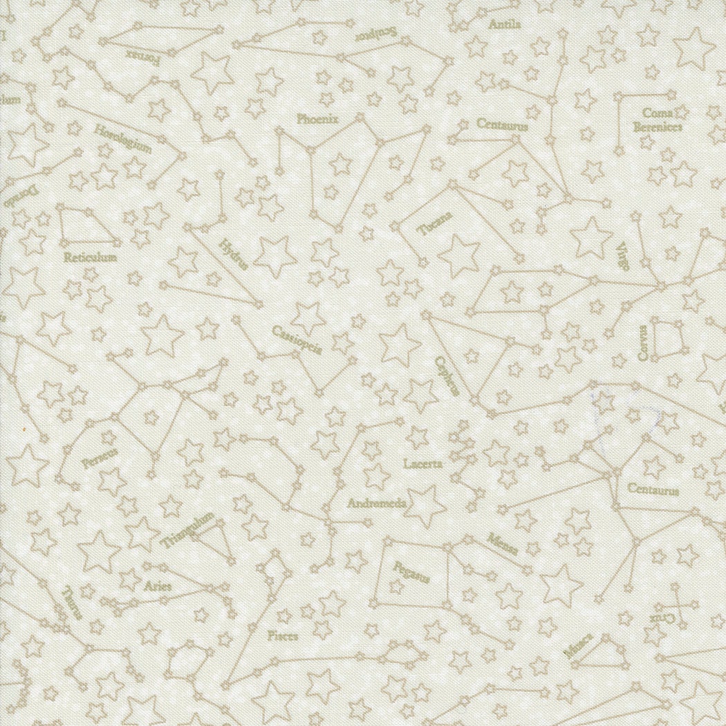 Starry Sky Constellations Mist Yardage 24162-11 by April Rosenthal for Moda Fabrics Sold in 1/2 yard increments