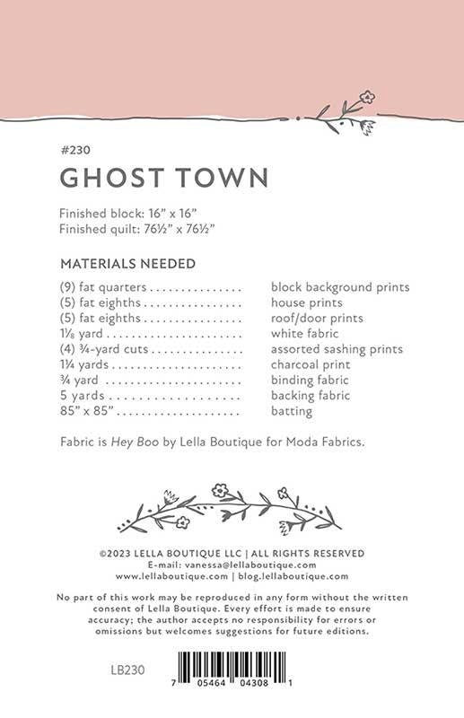 Ghost Town Printed Pattern by Vanessa Goertzen for Lella Boutique LB 230 76-1/2" x 76-1/2"
