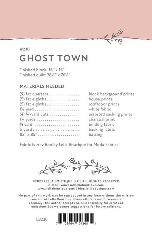 Ghost Town Printed Pattern by Vanessa Goertzen for Lella Boutique LB 230 76-1/2" x 76-1/2"