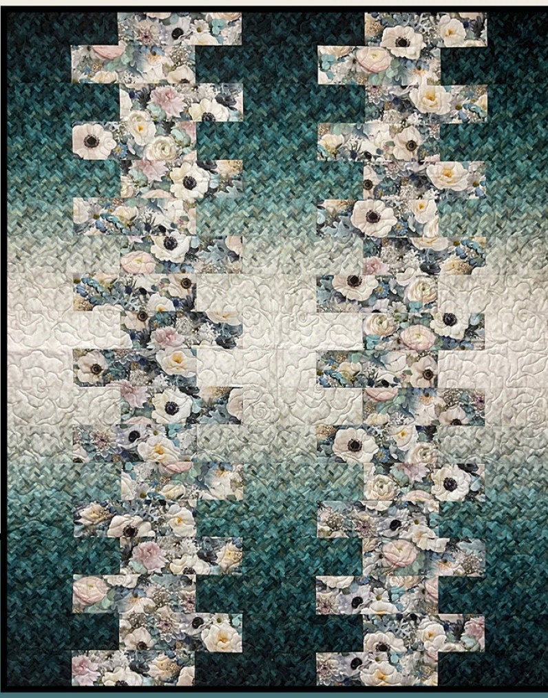 Creme Fraiche Quilt Pattern Card by Villa Rosa Designs # VRDMC109 finished size 60in x 72in