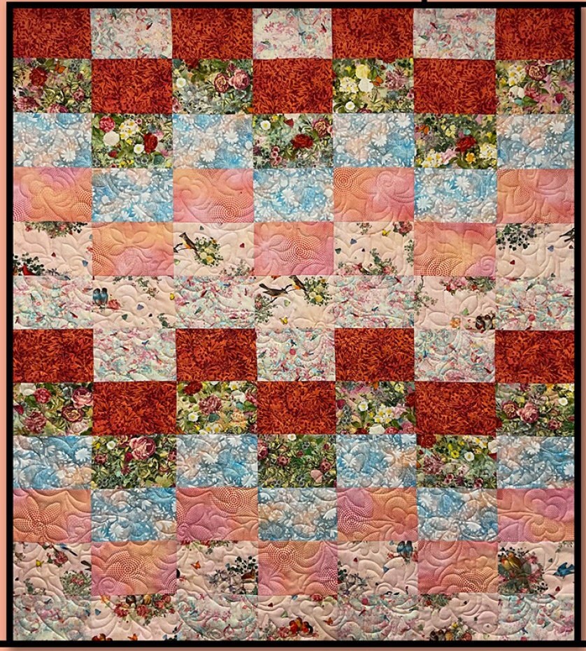 Surf City # VRDRC258 From Villa Rosa Designs By Fryer, Pat Quilt 53in x 60in Using 1/2yds final size is 53" x 60"