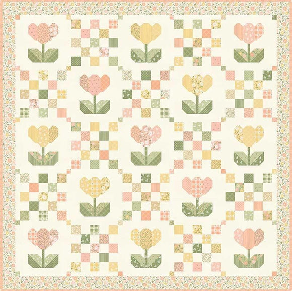Petal Patches MSQL143 Sew Quilty Life Pattern by Heather Briggs 62 x 62