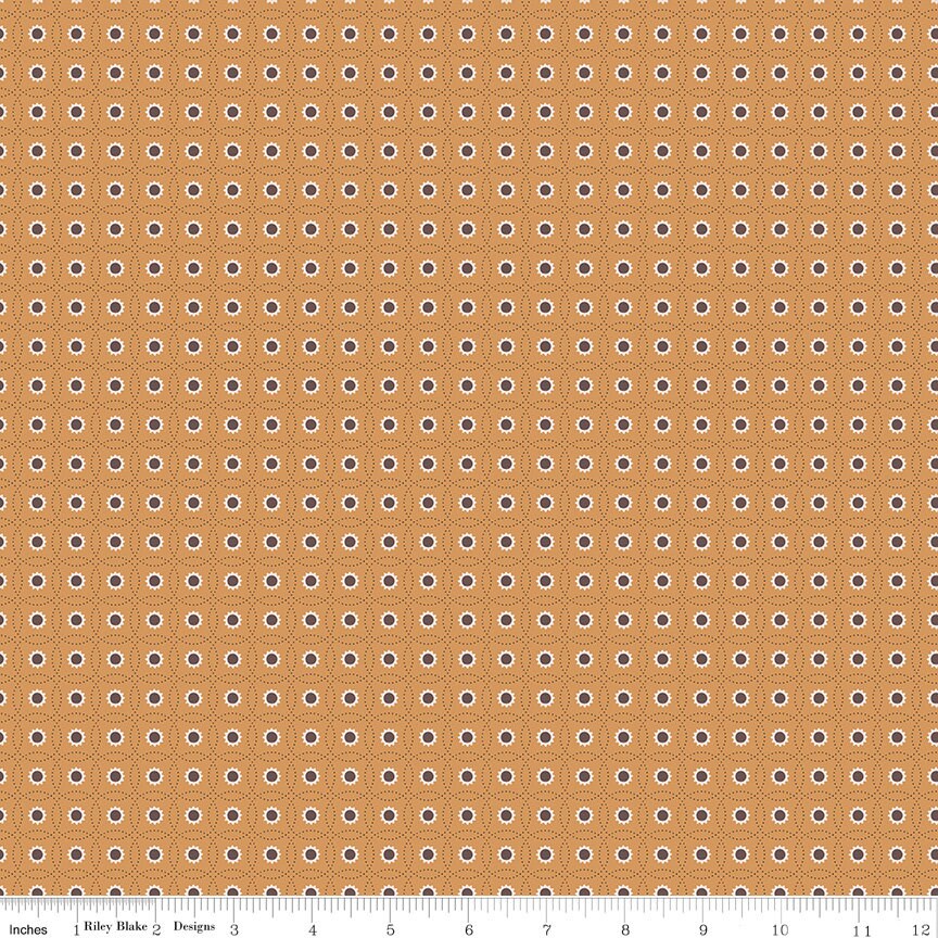 Autumn Cider Sunflowers Yardage C14666-CIDER Sold in 1/2 Yard Increments cut continuously