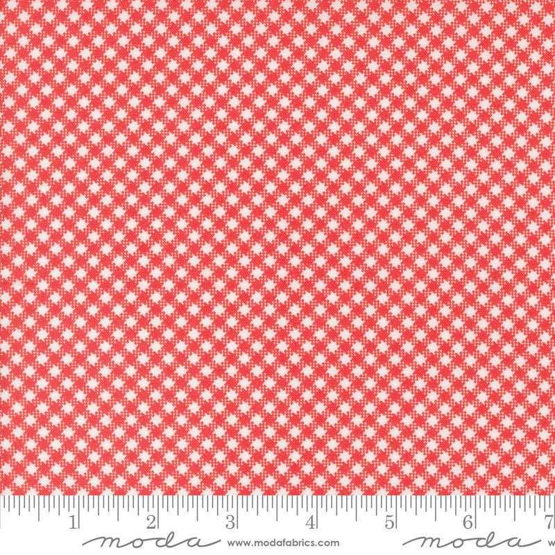 Jelly & Jam Gingham Strawberry Yardage 20495-12 by Fig Tree and Co. for Moda Fabrics Sold in 1/2 Yard Increments