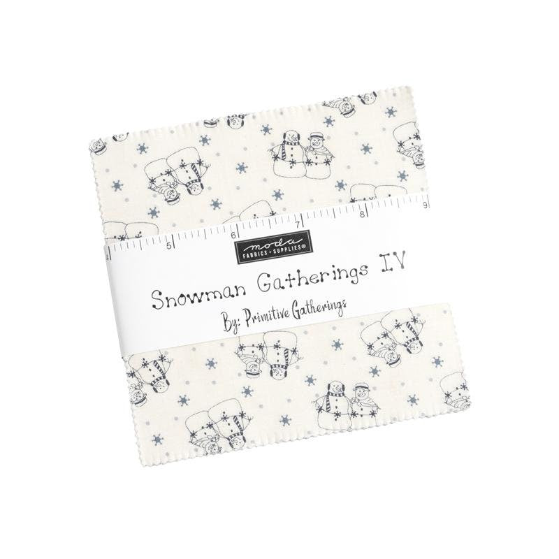 Snowman Gatherings IV 5" Charm Pack 49250PP by Primitive Gatherings for Moda Fabrics bin xx