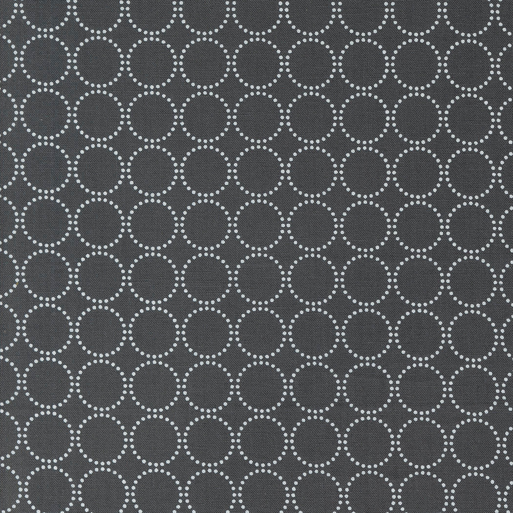 Coriander Colors Rings Black 29200-31 by Corey Yoder for Moda Fabrics