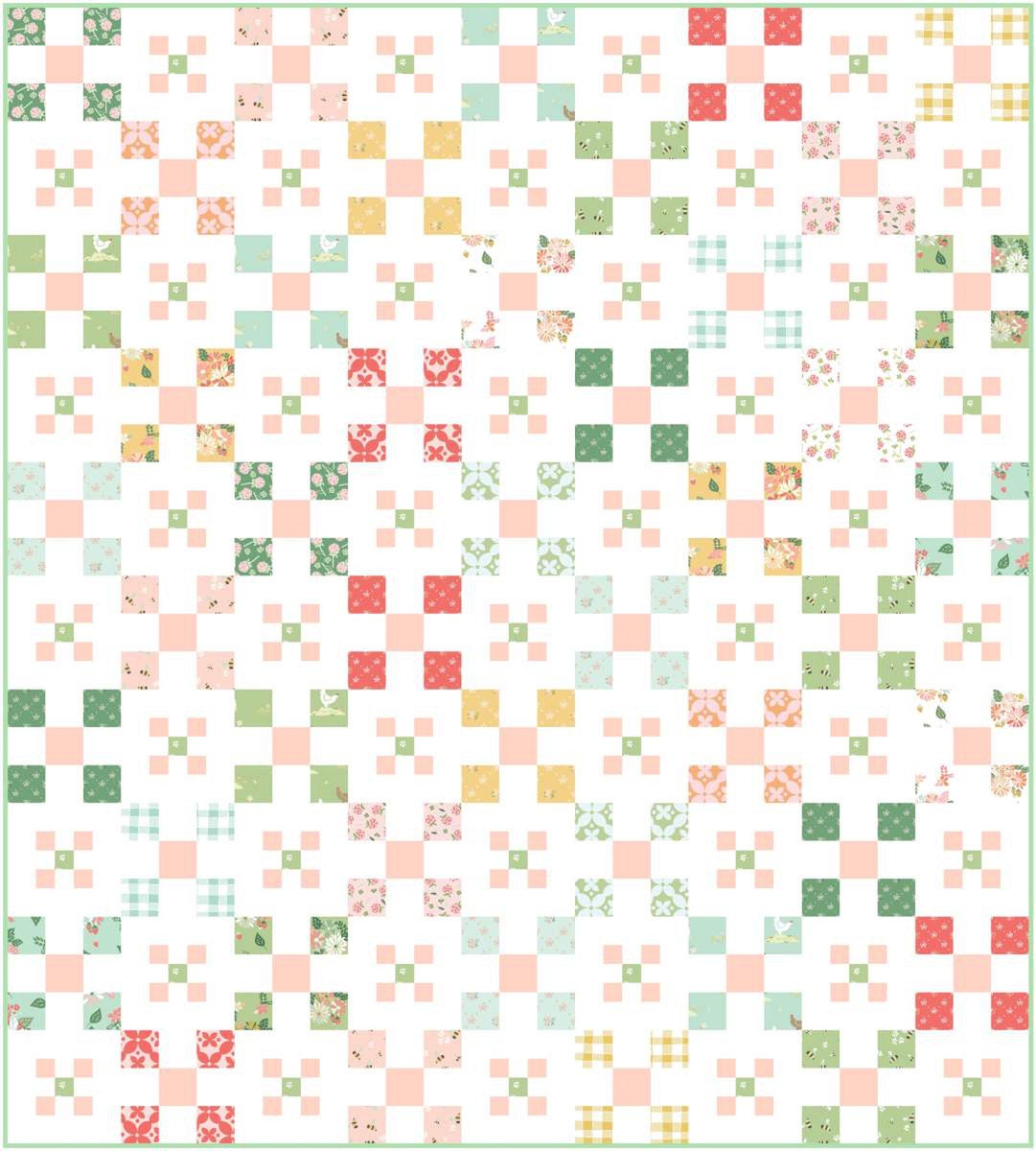 Gracey Larson Reading in the Sunshine Quilt Pattern P155-Reading 54" x 60"