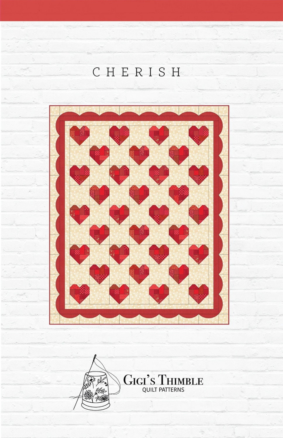 Cherish quilt pattern GGT0758 From Gigi's Thimble three sizes