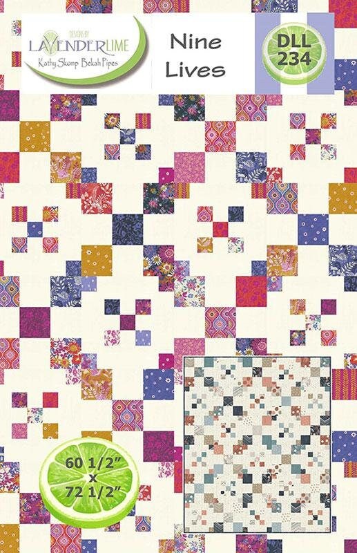 Nine Lives Pattern DLL 234 By Designs by Lavender Lime 60 x 72