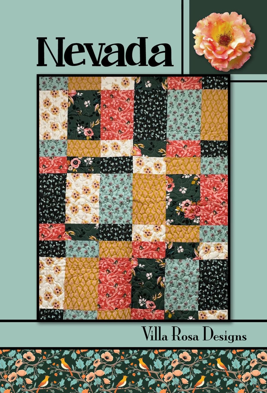 Nevada Quilt Pattern - Printed Pattern Only - From Villa Rosa Designs 36 in x 45 in