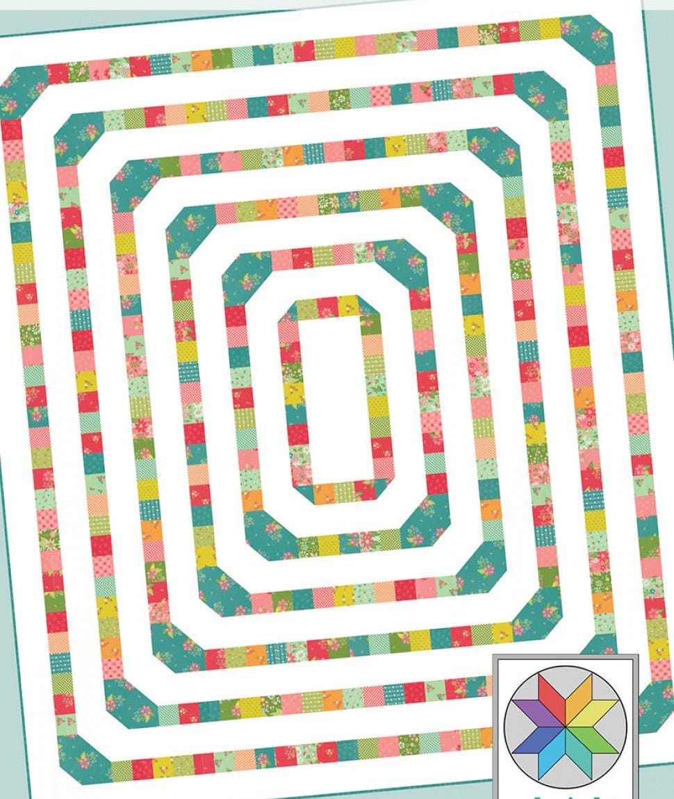 Midtown Quilt Pattern AKBC349 Printed Pattern Only by A Bright Corner Quilts, Crib, Lap and Throw and Twin Quilt Sizes