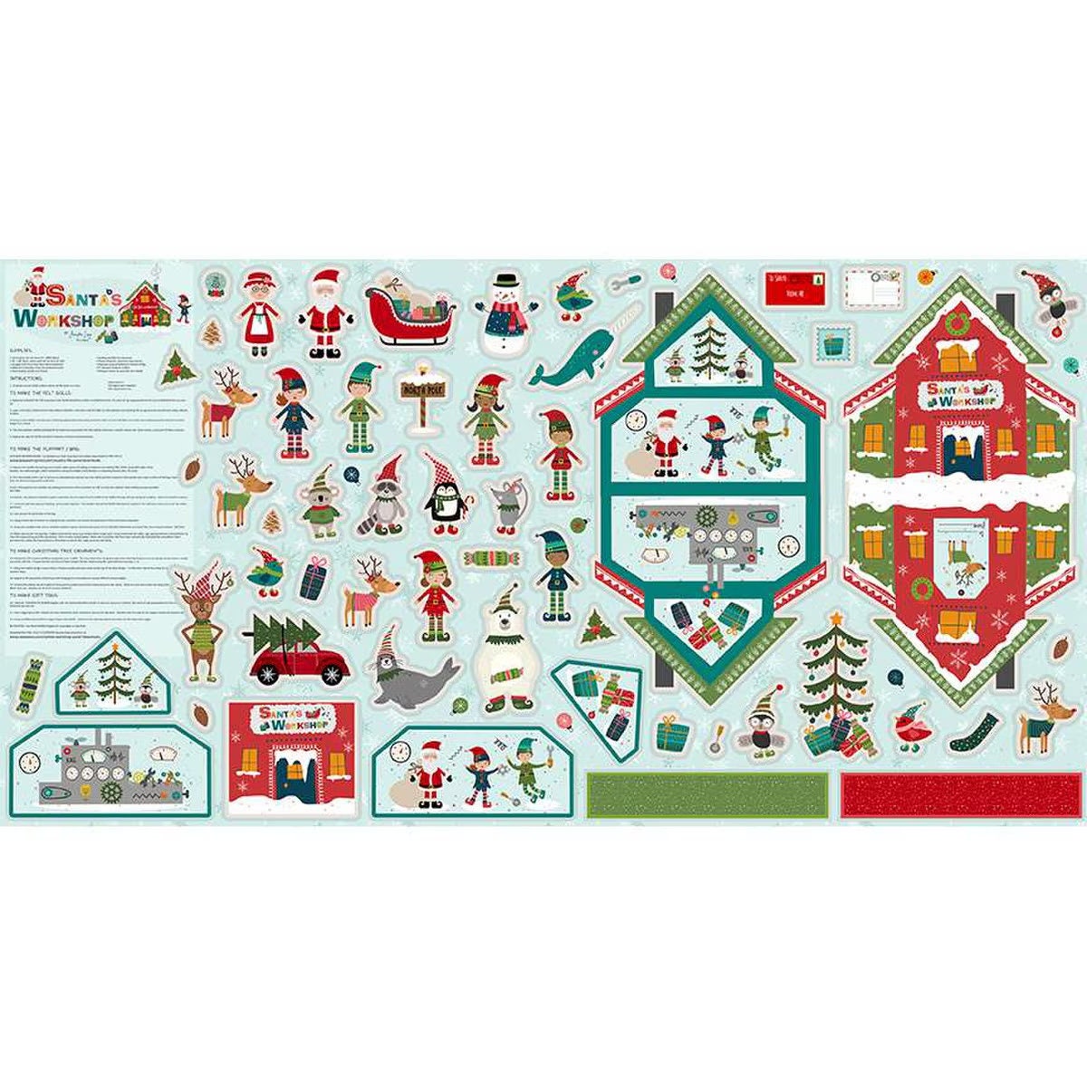 Santa's Workshop Felt Panel Project Felt Panel 36 x 48
