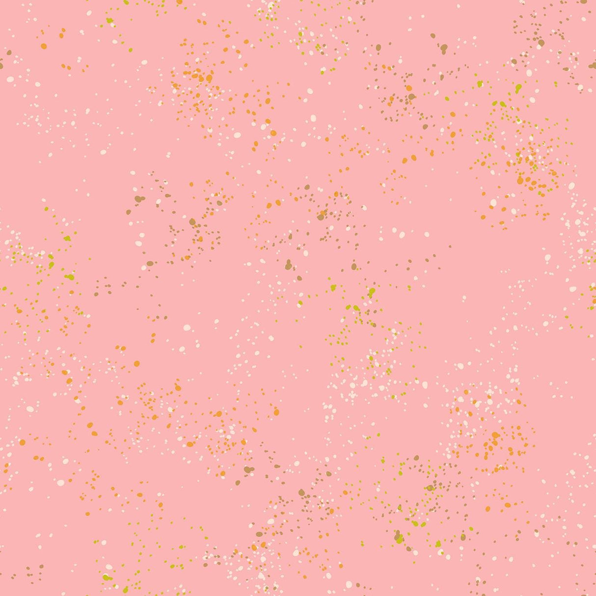 a pink background with gold speckles