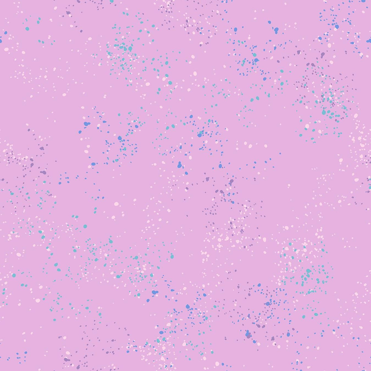 a pink background with blue and silver speckles