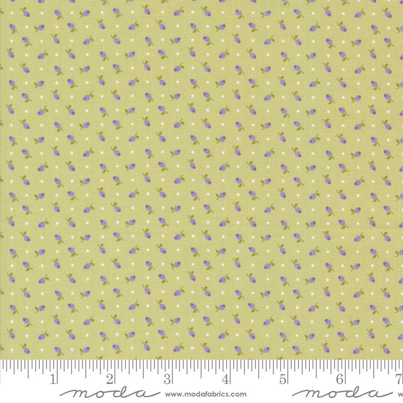 a ruler with a yellow background with small blue dots