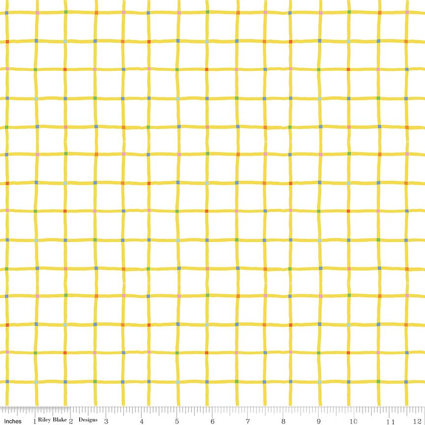 a white background with yellow and green squares