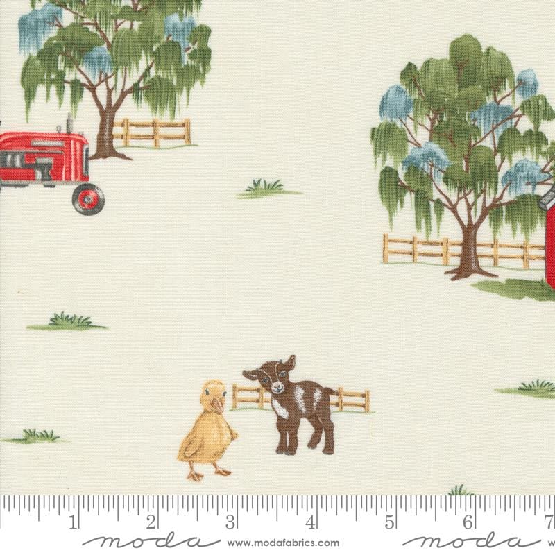Willows Farm Willow's Farm All Over Cloud Yardage 56100-11 by Deb Strain for Moda Fabric Sold in 1/2 yard increments cut continuously