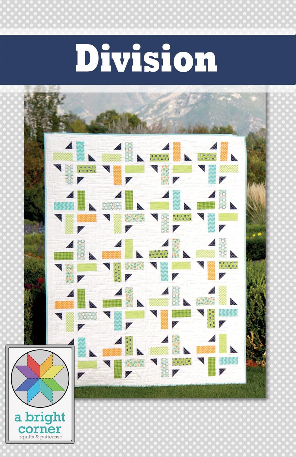 Division Quilt Pattern by A Bright Corner Quilts ABC-321, 4 sizes