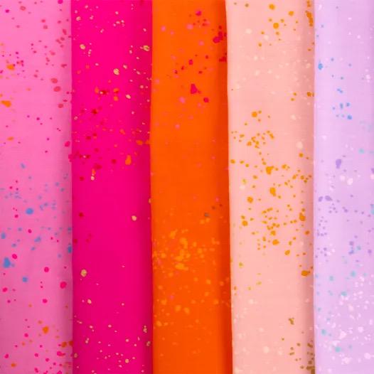 a bunch of different colored papers with sprinkles on them