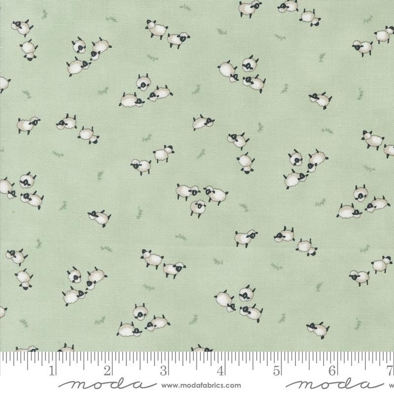 Willows Farm Sheeps in the Pasture Willow Yardage 56105-18 by Deb Strain for Moda Fabric Sold in 1/2 yard increments cut continuously