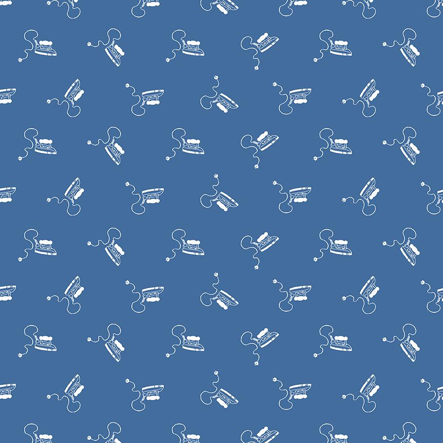 Press On Mini Irons Denim C15261-Denim by J. Wecker Frisch for Riley Blake Sold in 1/2 yard Increments