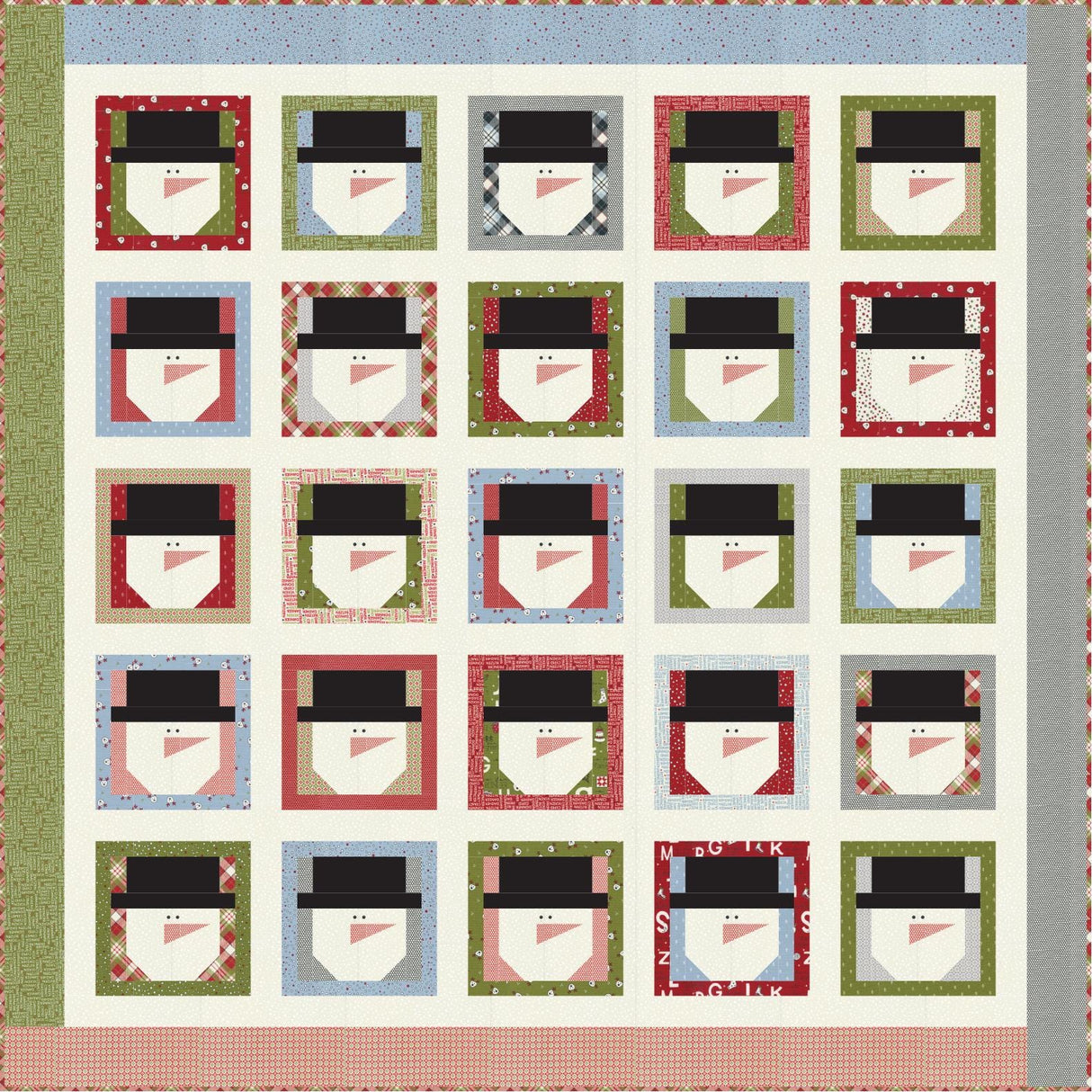 a quilt with a picture of a man's face on it