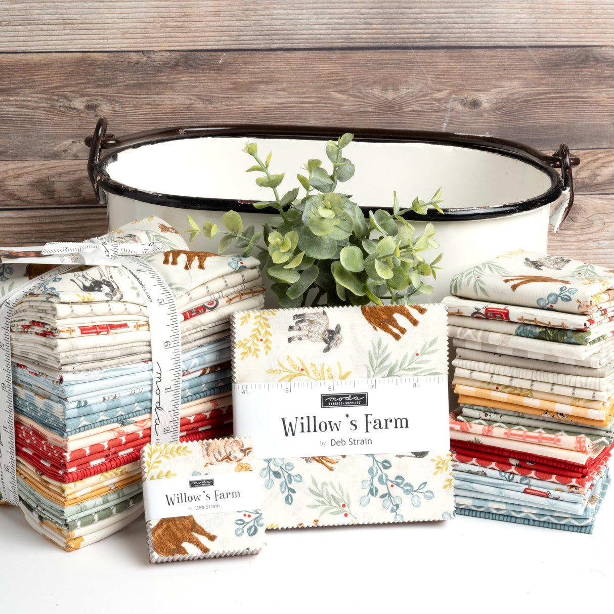 Willows Farm Mini Charm - 2.5" Mini Charm Pack 56100mc by Deb Strain For Moda Fabrics bin 47