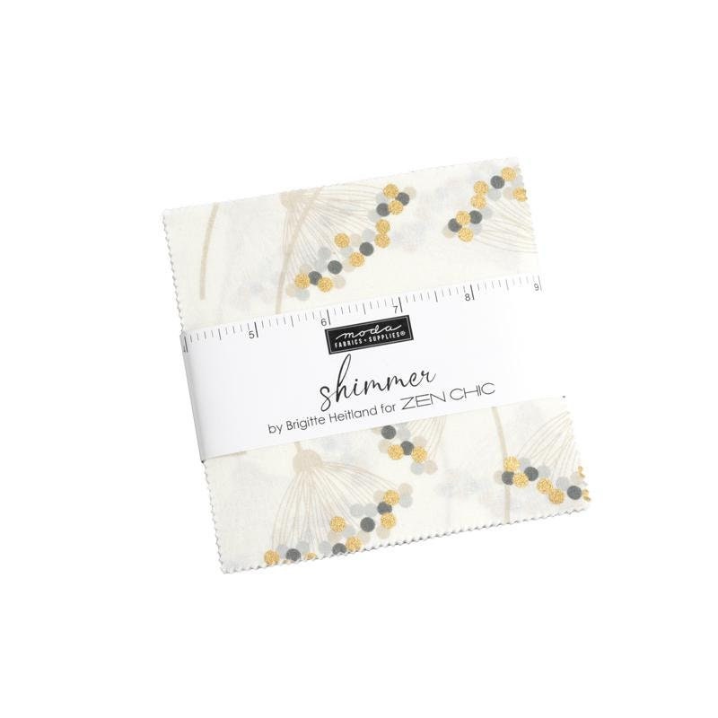 Shimmer Mini Charm Pack 1840MC by Zen Chic for Moda Fabrics bin 15