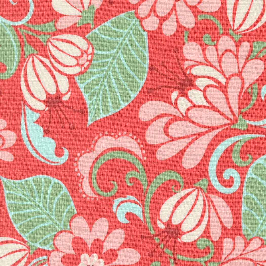 Tango Sarabande Tangerine Yardage 27330-12 by Kate Spain Sold in 1/2 yard increments cut continuously