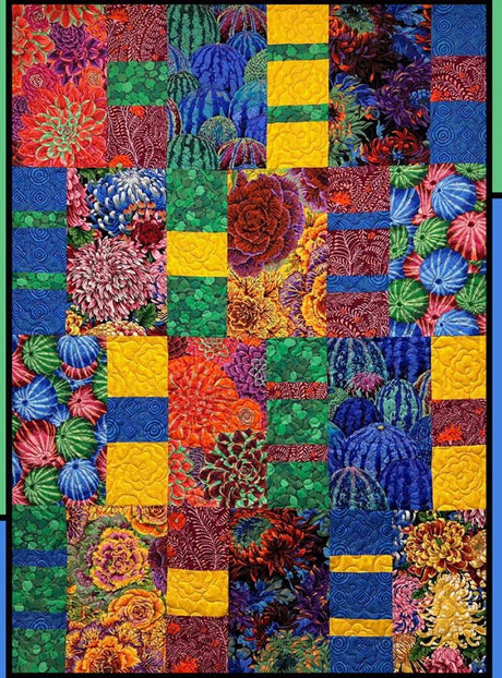 Stuffing Quilt Pattern Card by Heidi Cook for Villa Rosa Designs finished size 44" x 60"