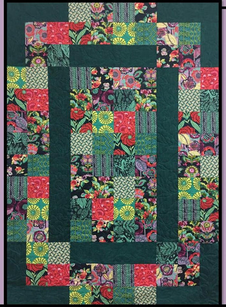 Teaberry Printed Pattern for Villa Rosa Designs Size 45" x 63"