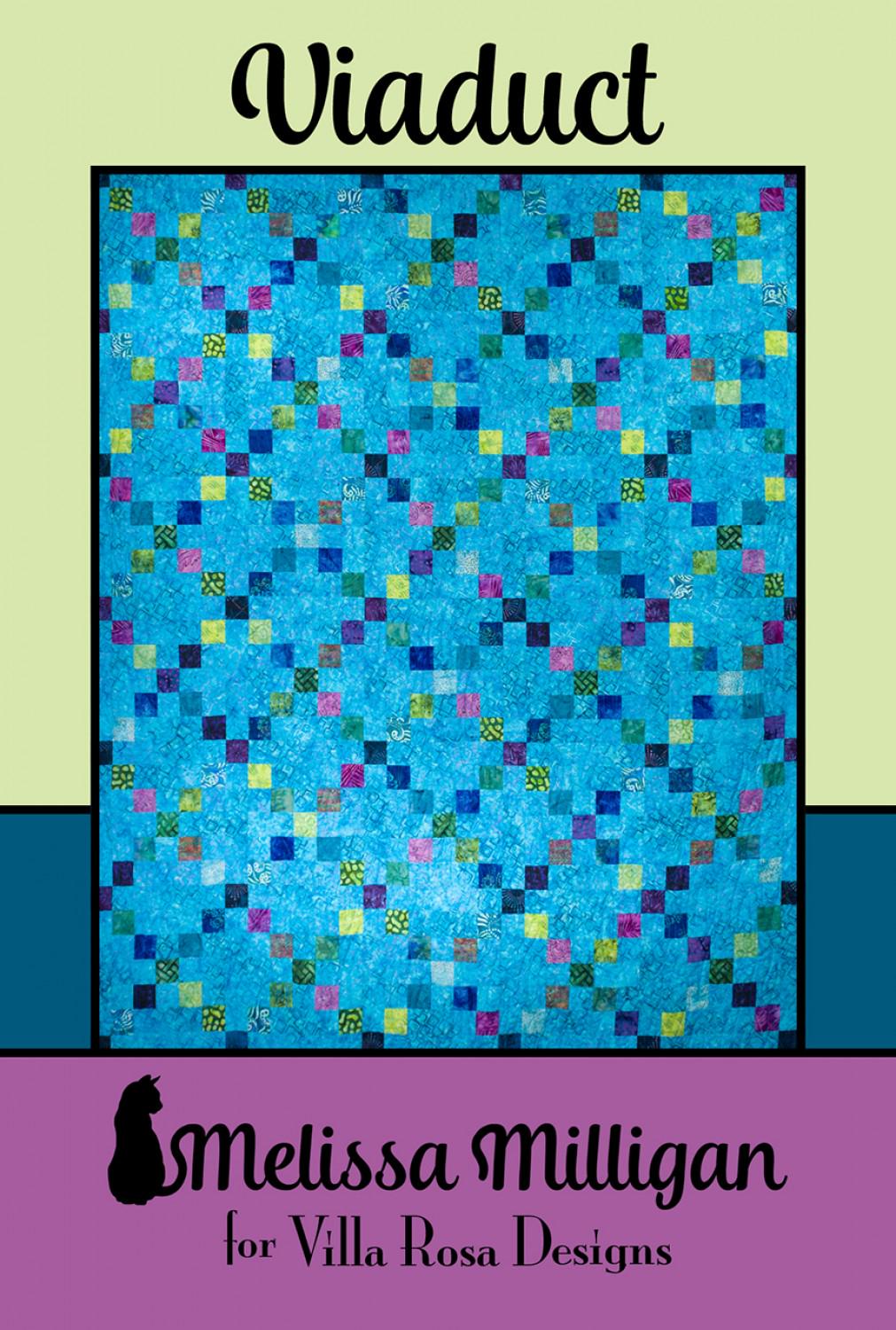 Viaduct Printed Pattern by Melissa Milligan for Villa Rosa Designs Size 62" x 74"