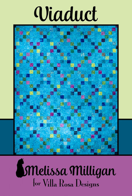 Viaduct Printed Pattern by Melissa Milligan for Villa Rosa Designs Size 62" x 74"
