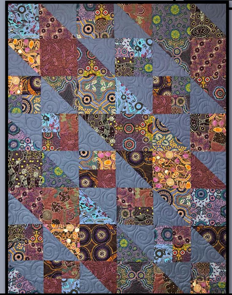 Wild Rover Printed Pattern for Villa Rosa Designs Size 54" x 72"