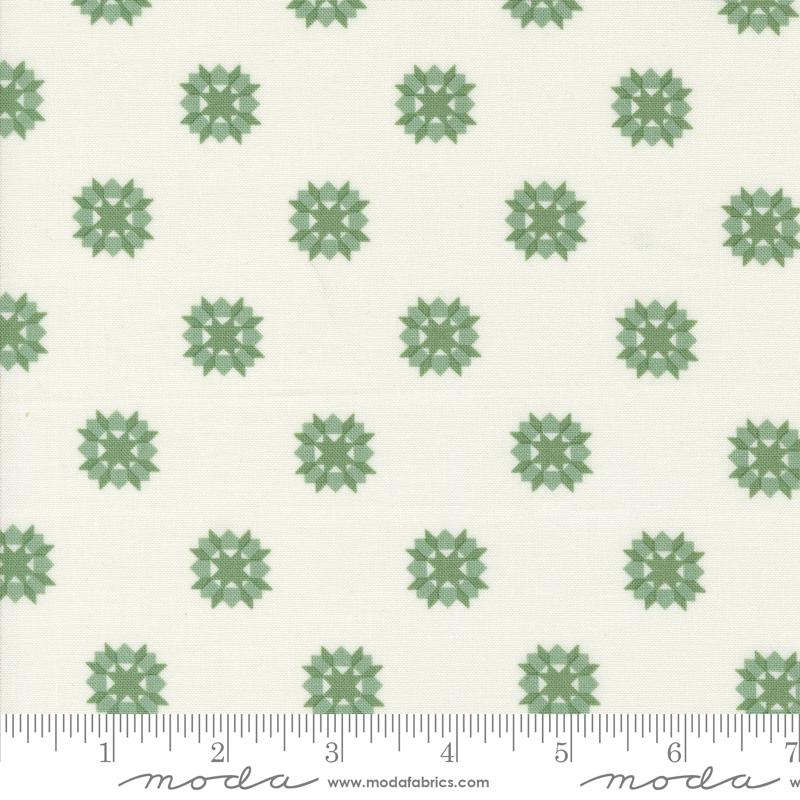 a white background with green snowflakes on it