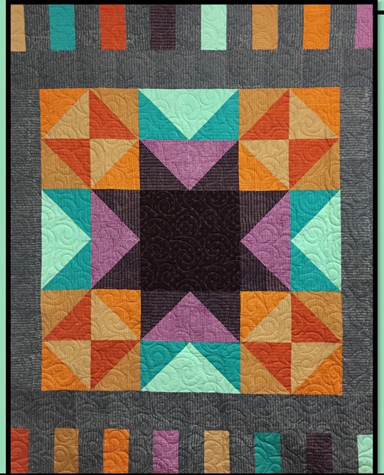 Movie Star Quilt Pattern Card for Villa Rosa Designs finished size 53" x 68"