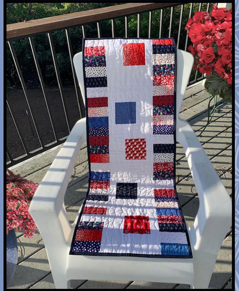 Sew Charmed Pattern Card by Sugar Pine Quilt Designs for Villa Rosa Designs finished size 19"x48"