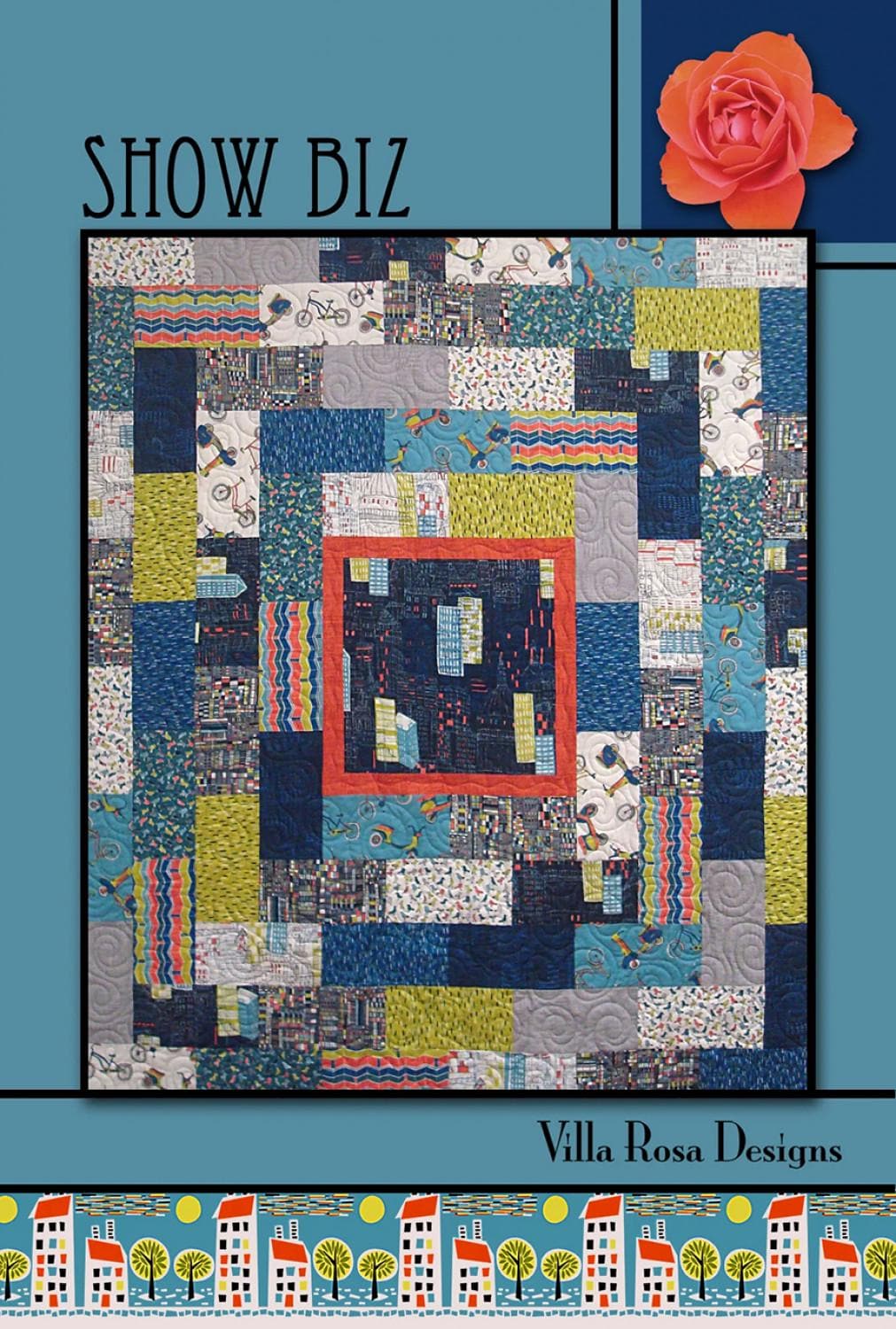 Show Biz Printed Pattern Villa Rosa Designs Size 54" x 63"