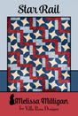 Star Rail Printed Pattern by Melissa Milligan for Villa Rosa Designs Size 60" x 72"