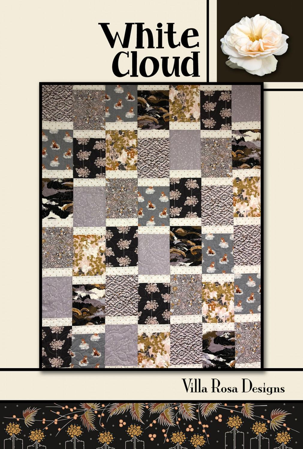 White Cloud Printed Pattern for Villa Rosa Designs Size 42" x 54"
