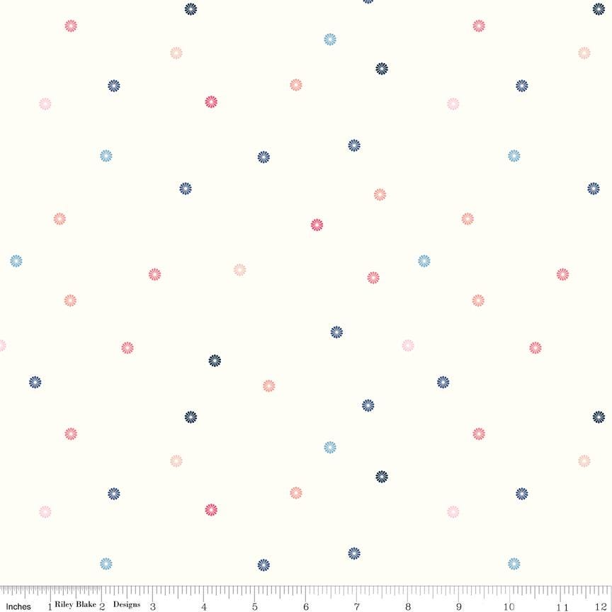 a white background with multicolored dots