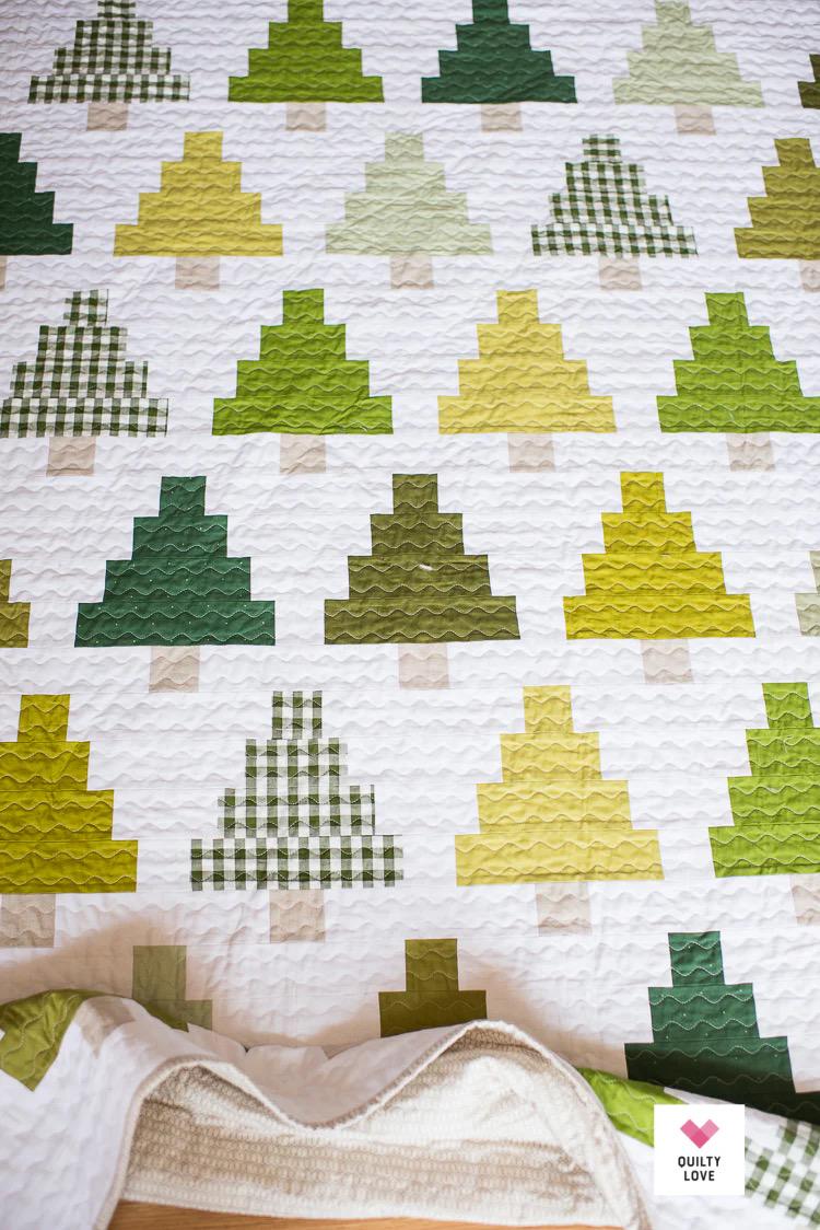 Quilty Trees Quilt Pattern by Emily of Quilty Love. # QLP130 by Quilty Love 4 sizes available see 2nd photo