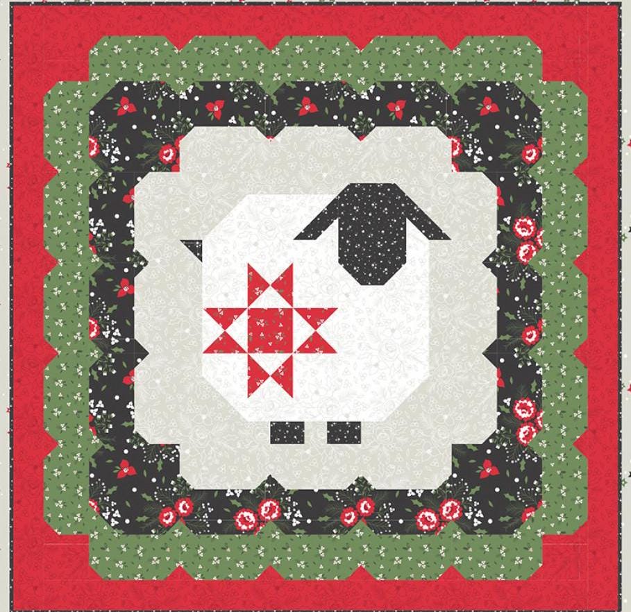 Wooly Wall Hanging quilt pattern by Coriander Quilts CQ205 Quilt Size: 40" x 40"