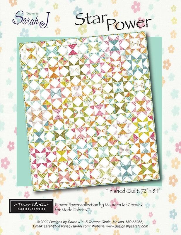 Star Power Quilt pattern DSJ2152 Designs By Sarah J.