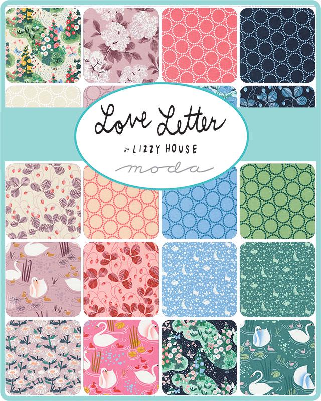 Love Letter Jelly Roll Bundle by Lizzy House for Moda Fabrics - Includes 40 Strips 37120JR