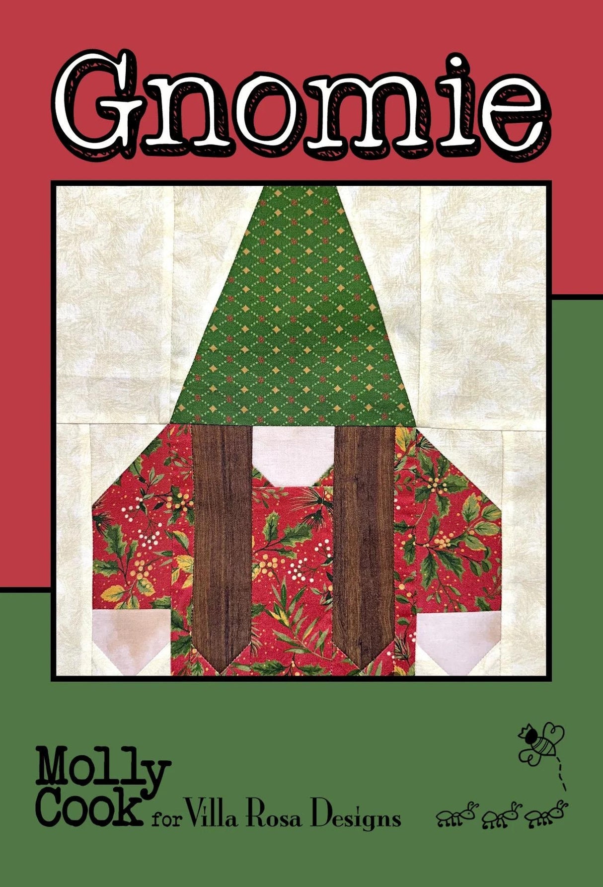 Gnomie Printed Pattern Villa Rosa Designs Size 12" x 12"