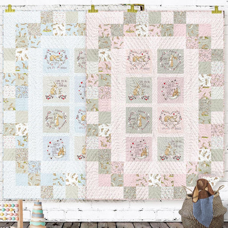 Hillside Charm Quilt Panel Pattern - INSTANT DIGITAL DOWNLOAD - From Sugar Pines Quilt Designs for Villa Rosa Designs 51in x 69in