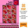 San Julian Quilt Pattern Only - INSTANT DIGITAL DOWNLOAD - By Villa Rosa Designs Size 54" x 72"